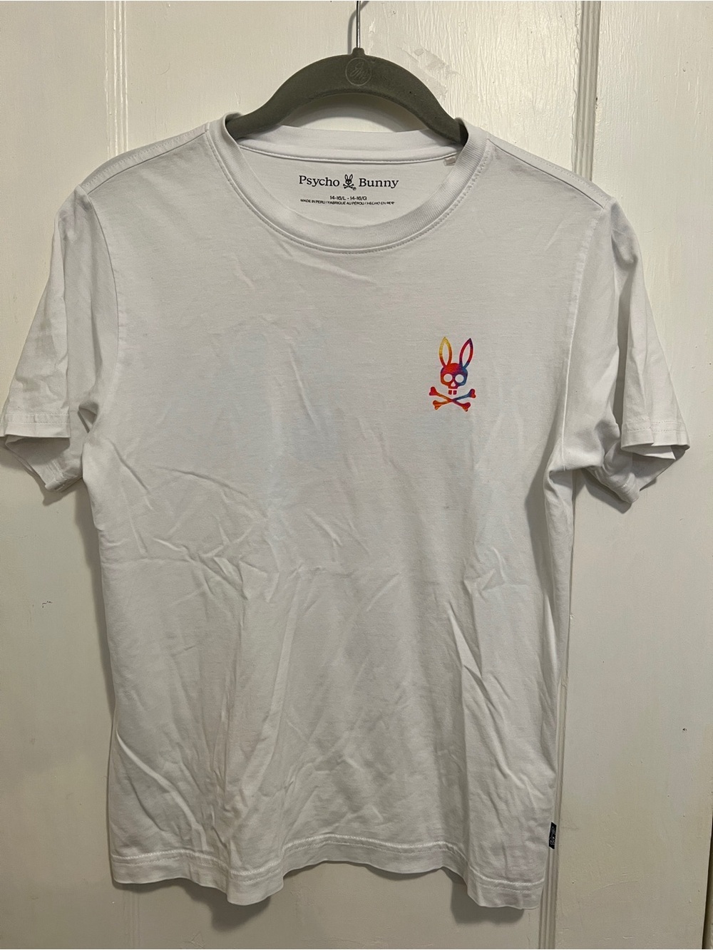 PSYCHO BUNNY Montgomery Boys Signature T Shirt Tiered Tie Dye Bunny - Picture 2 of 7